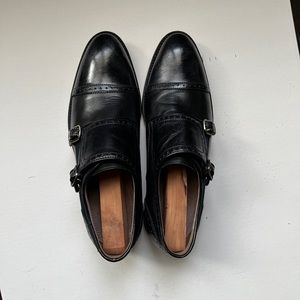 Aston Grey double monk strap size 9